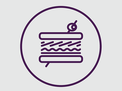 Lunch Icon icons illustration sandwich vector