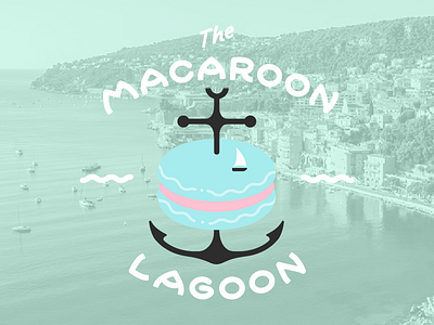 The Macaroon Lagoon anchor desserts lagoon macaroon sailboat squiggles water