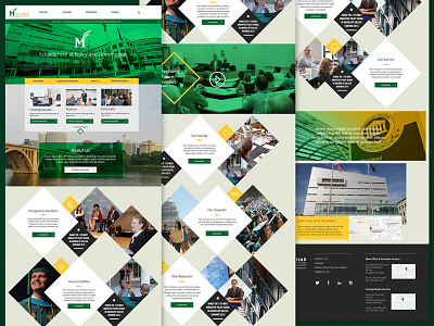 GMU Homepage concept content interactive layout typography ui ux web