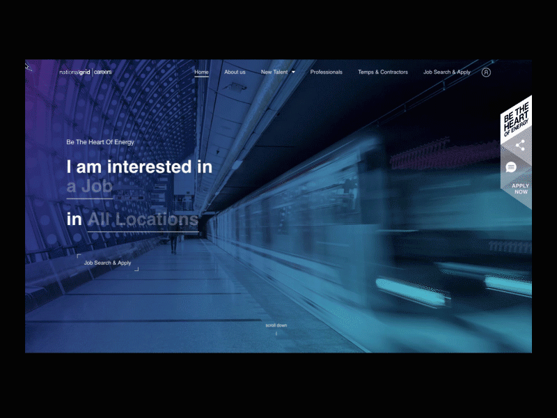 National Grid Home Hover design digital experiential interaction interactive ui ux website