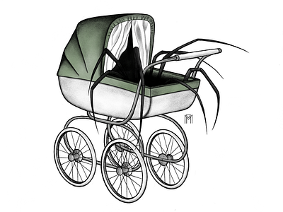 Spider Baby baby drawing illustration spider