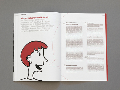 Brochure editorial illustration