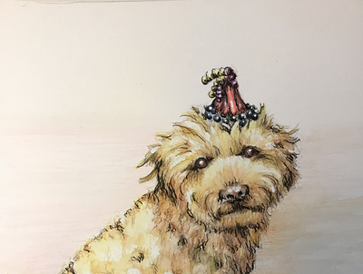Watercolor Paintings of Pets design illustration