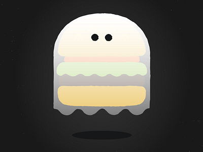 Halloween, delivered. burger caviar delivery delivery app design food ghost halloween illustration spooky