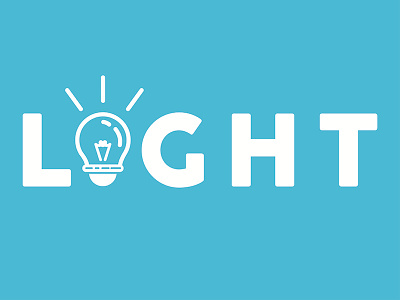 L I G H T illustration logo logo design typography