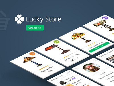 Lucky Store Update commerce icons interface presentation product card shop ui ui kit update web