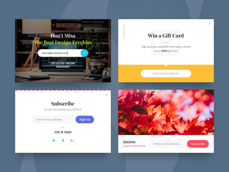 Magic Stone: Subscribe Widgets by Sergey Azovskiy on Dribbble