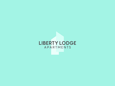 Liberty Lodge Appartments - Logo Design app art brand branding clean design flat graphic design icon illustration illustrator lettering logo logo design minimal type typography ui vector web