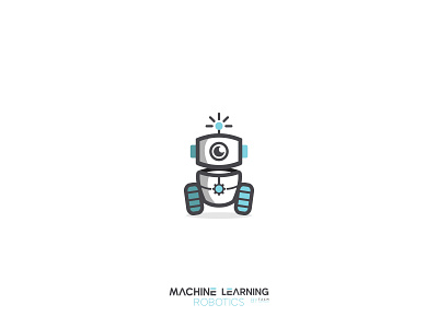 Machine Learning Robotics - Logo Design app art brand branding clean design flat graphic design icon illustration illustrator lettering logo logo design minimal type typography ui vector web