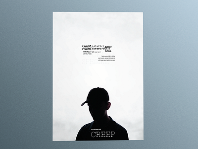 Creep Poster Mockup graphic design photography typography