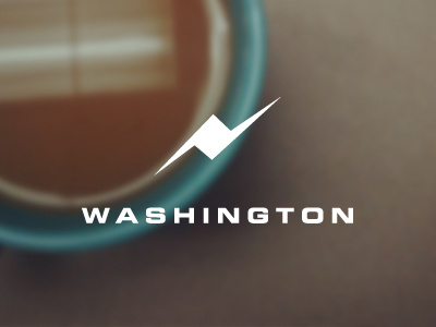 Branding 50 States: Washington america bolt brand coffee identity lightning logo mountain state states washington