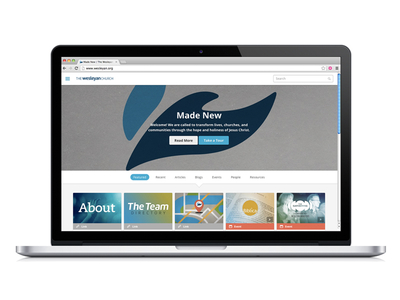 The Wesleyan Church Website Landing Page church design dove responsive ui ux web website wesleyan