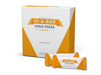 IN-A-BAR Granola Bars: Leftovers On The Go bar box brand food granola leftovers package packaging pizza store wrapper