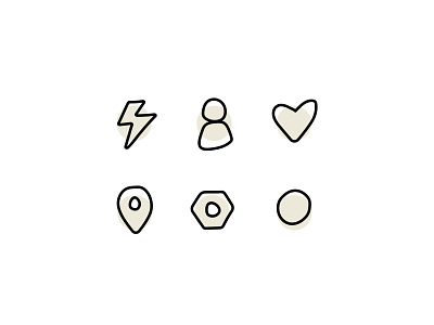 Thesis Icons circle design gear grad school heart icons illustration lightning logo mark person pin sketch thesis