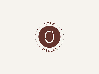 Ryan & Jizelle - Badge badge brand circle emblem identity invitation j jizelle logo love mark marriage o r ryan star wedding