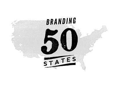 Branding 50 States: Rebrand! branding country logo place print rebrand stamp states united vintage woodblock