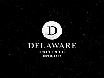 Delaware Vintage Logo delaware emblem logo mark old stamp type typography vintage