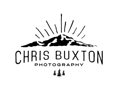 Photography Logo design hand drawn light logo mountain photo photography tree type vintage