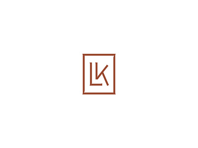 LK Monogram badge brand branding custom design icon identity k l logo mark monogram rust type typography vintage