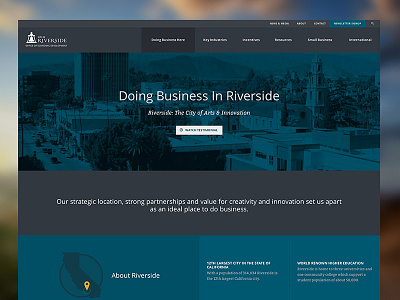 Doing Business In Riverside economic flat government redesign responsive riverside site website