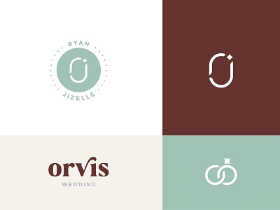 Wedding Badges badge brand branding design icon identity illustration invitation logo mark marriage monogram o system vintage wedding