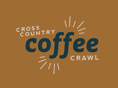 Coffee Crawl 2 brand coffee identity lettering logo mug pin vintage