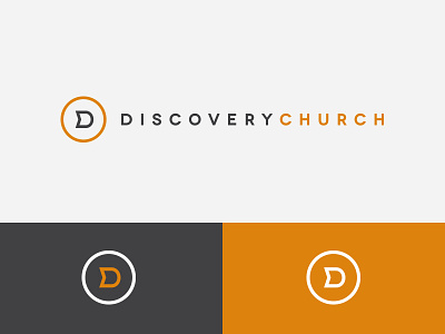 Discovery Church Brand brand church clean d discovery identity logo mark minimal ministry orange