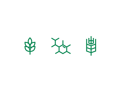 AgroChemical Icons agriculture biology chemical farm farming grass green hex icons plant set wheat