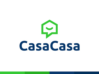 CasaCasa Logo brand buyer buying casa fun home house identity mortgage real estate startup tech