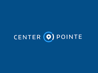 Center Pointe Logo brand branding church clean design icon identity logo mark pin type typography