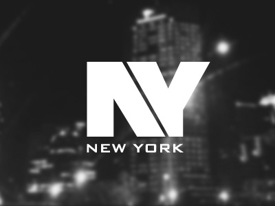 Branding 50 States: New York bank gothic black brand building identity lights logo new new york ny nyc photography state type typography united states visual white york