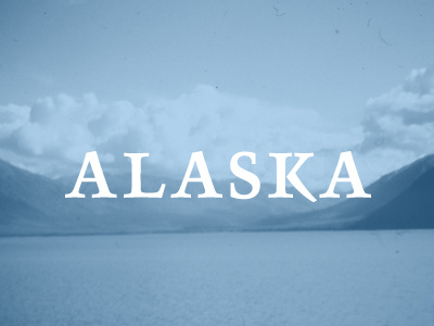 Branding 50 States: Alaska 50 alaska blue brand branding clouds design graphic identity logo mountains ocean outdoors snow states united visual water