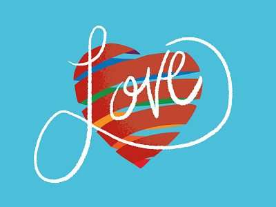 All Love, Love All design graphic illustration procreate typography vector