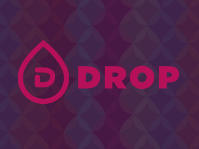 Drop logo logotype mark treatment typography