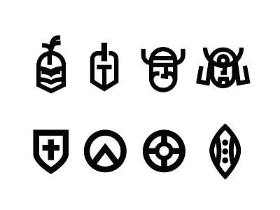Warrior Icons branding design graphic icon logo mark vector