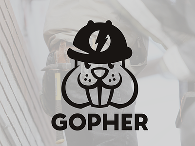 Gopher It. branding design gopher graphic icon illustration logo mark typography vector