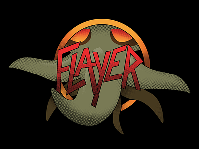 Flayer - Steve Lichman Fan-art Full Shot design fantasy flayer halftone steve lichman t shirt