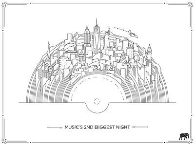 Musics 2nd Biggest Night - Event Poster Illustration