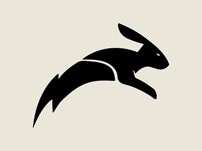 Jumpy Bunny - Logo bolt bunny design illustration jolt logo mark ricochet