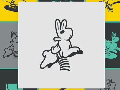 Playground Partners - Branding Process behance branding bunny illustration logo rabbit swing