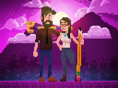 I Pixel You - Commission 8 bit art digital illustration pixel