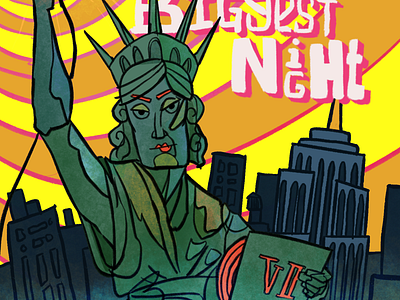 Lady Liberty - Unused Illustration digital illustration new york city nyc procreate statue of liberty