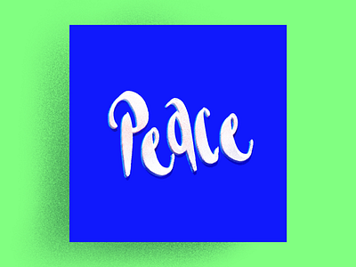 Lettering - Peace