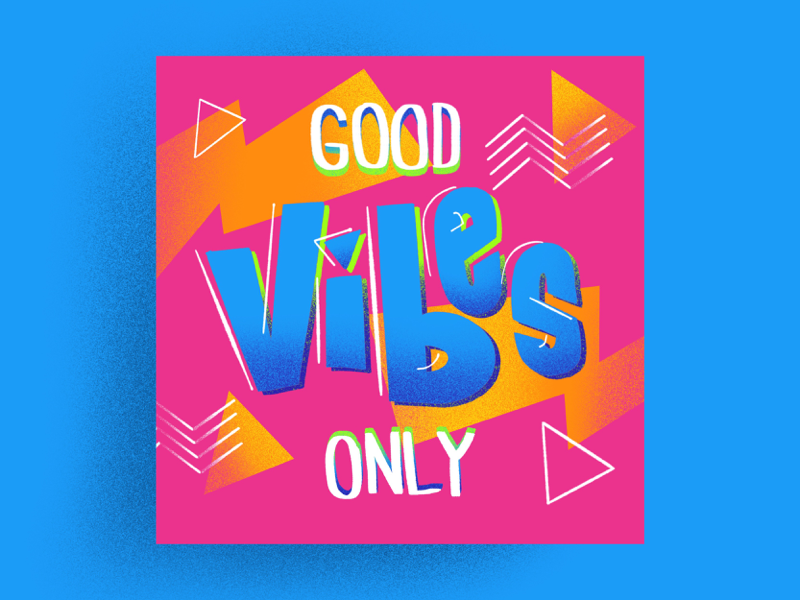 Lettering - Good Vibes Only handtype handwritten lettering procreate type typography vibe