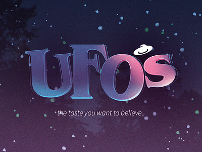 UFO's - The Taste You want to Believe bay state believe branding bsds cereal design logo design ufo xfiles