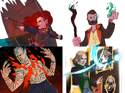 Commissions Open character art commission critical role dd dungeon and dragons illustration portrait procreate