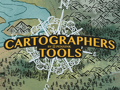 Cartographers Tools - Brush Pack brush pack brushes cartographer dd dungeons and dragons illustrator photoshop procreate