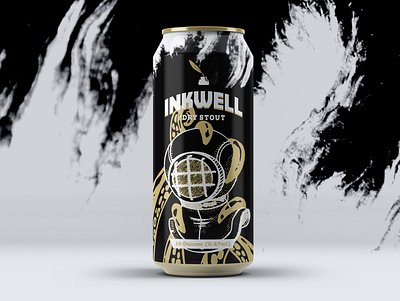 Weekly Warm-Up NO. 19 - Inkwell Stout branding graphic design illustration label design logo package design typography vector weekly warm up