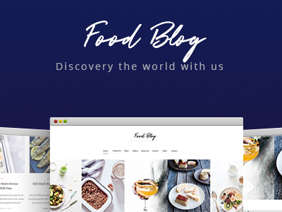 Blog Food blog facebook instagram poster ui kit