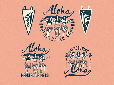 Aloha aloha badgelogo beach branding hawaii logo vintagelogo